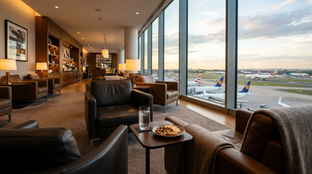 Airport lounge access included with the Chase Sapphire Reserve — Priority Pass membership covers 1,300 lounges worldwide for cardholders in 2026